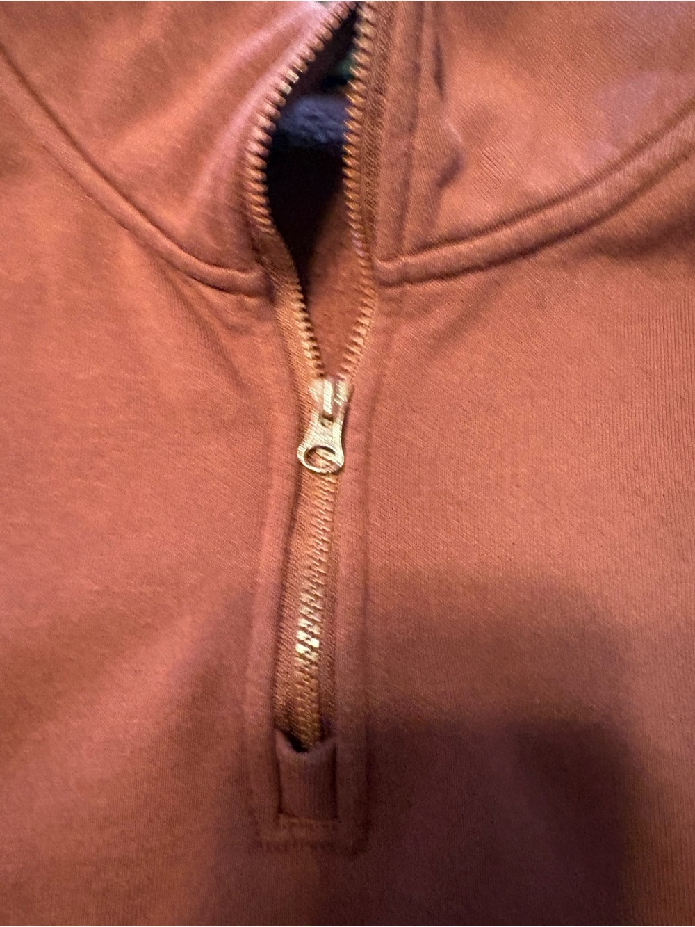 The North Face Men's Maroon Quarter-Zip Pullover Sweatshirt - Picture 3 of 8
